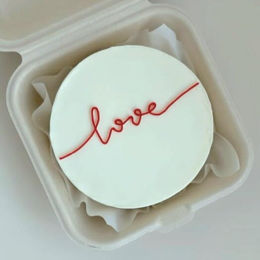 Бенто торт love на день всех влюблённых
