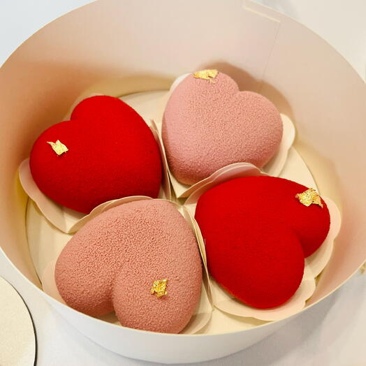Муссовые сердечки 8 марта  ( набор)