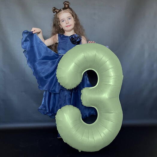 Шар Цифра олива 3