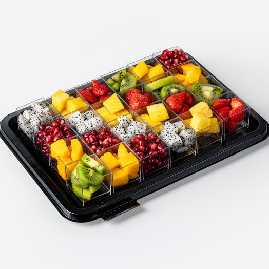 Фруктовое ассорти (клубника, ананас, питахайя, гранат, манго, киви), 24 шт по 35 г