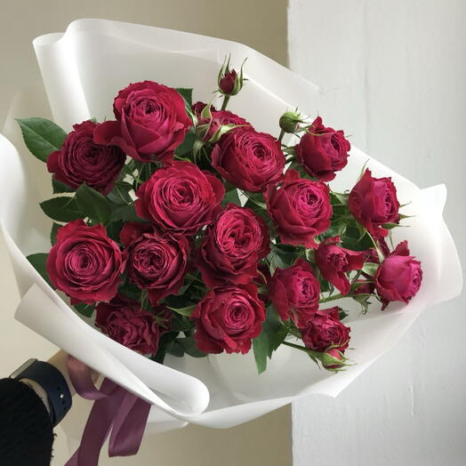 Кустовые пионовидные розы 🥀