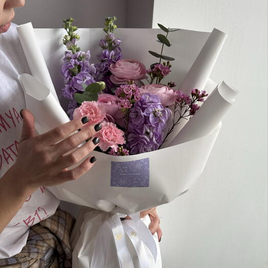 ХИТ 💗 Нежный розовый букет с ранункулюсами | Доставка сегодня Симферополь