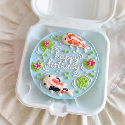 Bento cake for the birthday of "Fish"