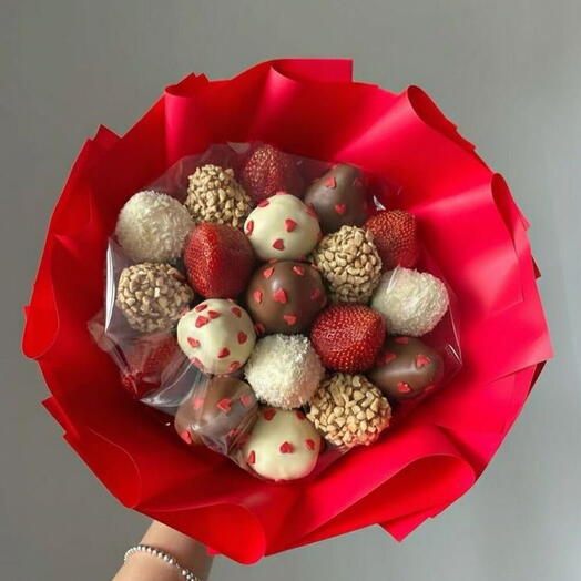Velvet Heart Berry Bouquet
