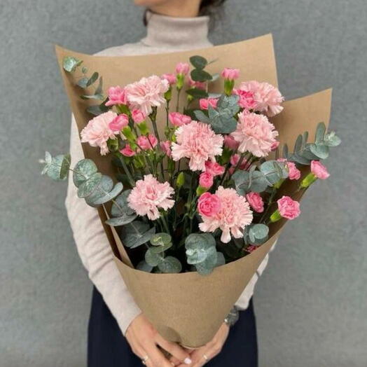 Букет из диантусов (гвоздик) 💗