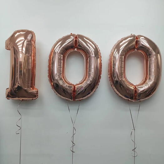 Гелиевые шары «Цифры 100»