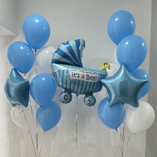 На выписку мальчика 17 шаров