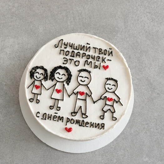 Бенто торт Семья