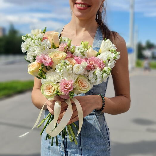 Букет невесты летний