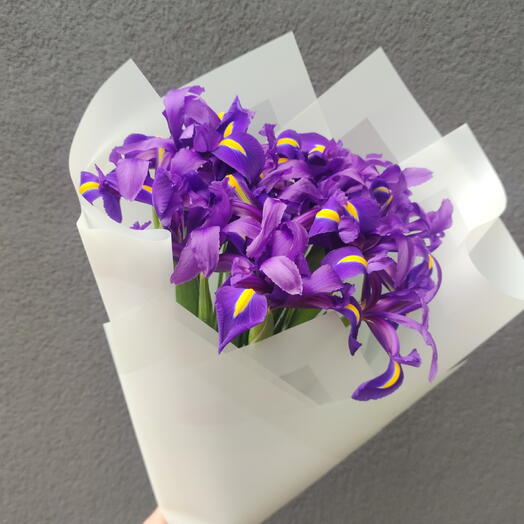 Букет с 17 ирисами💜