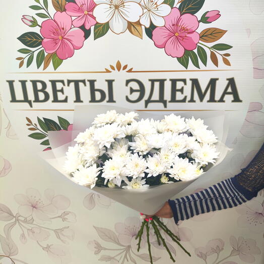 Букет из 7 кустовых хризантем