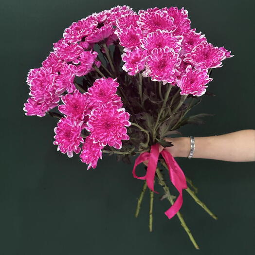 5 Ярких кустовых хризантем под ленту💐