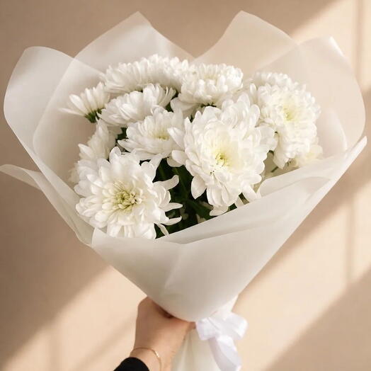 Букет из 3 хризантем 💐/ хит