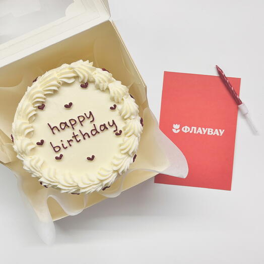 Бисквитный бенто торт «Happy birthday»