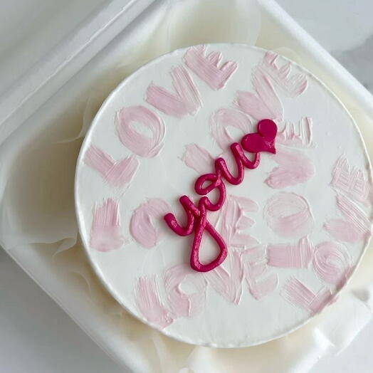 Бенто торт без сахара и глютена love you
