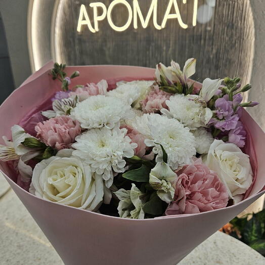 Букет "Розовое облоко"