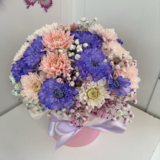 Композиция в шляпной коробке 🌸