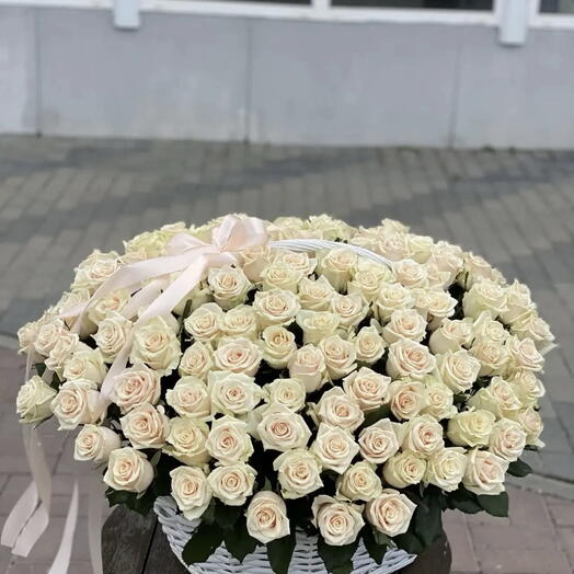 Люкс корзина 151 Роза