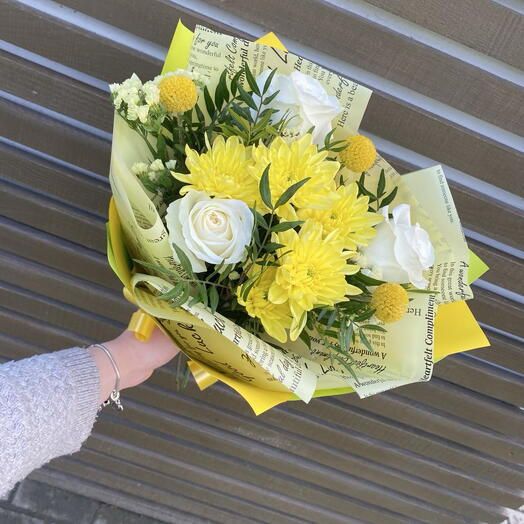Букет из жёлтых цветов,принесёт удивление и восторг🌼🌻