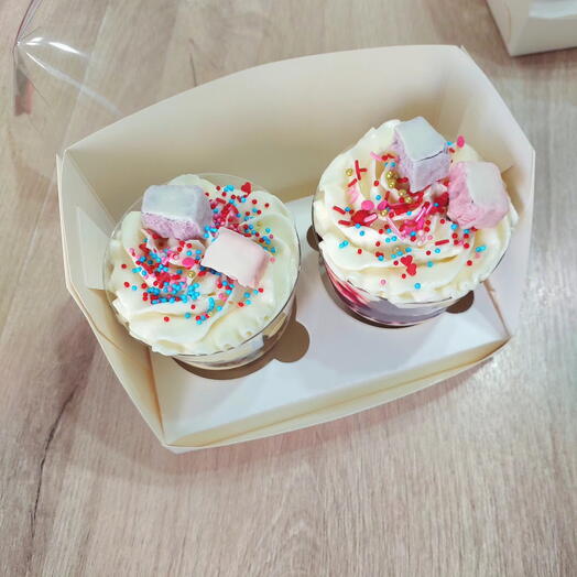 Трайфлы с мороженым внутри 🎁 🧁