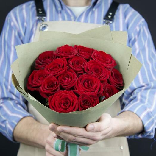 Ramo de 15 rosas rojas