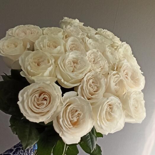 White roses (25 pcs)