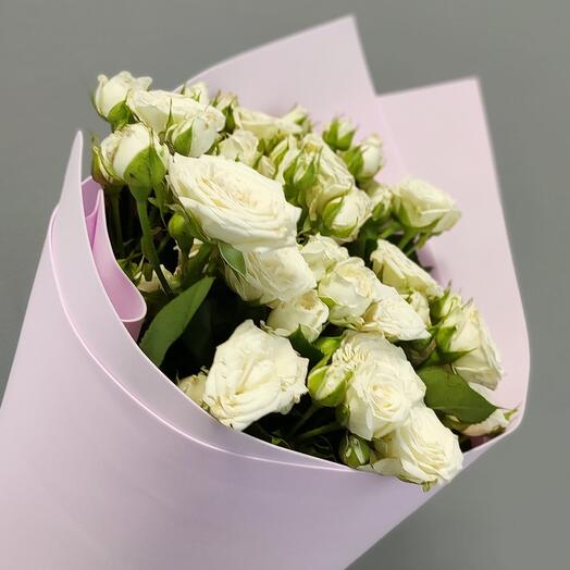 White bush roses