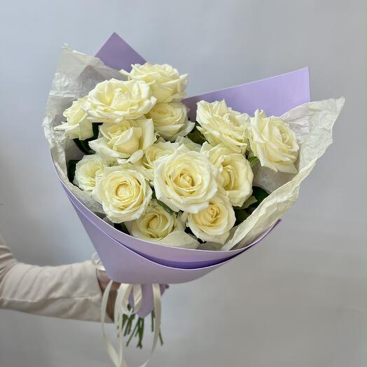 Rosas blancas en paquete doble
