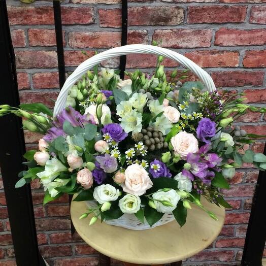 Basket with flowers