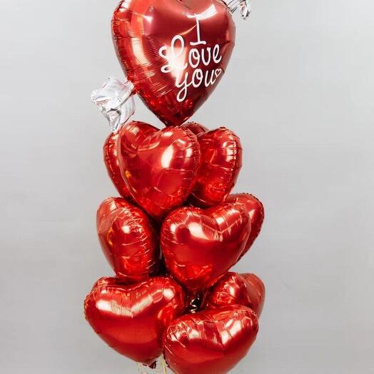 11 ярких  сердец ко дню Валентина