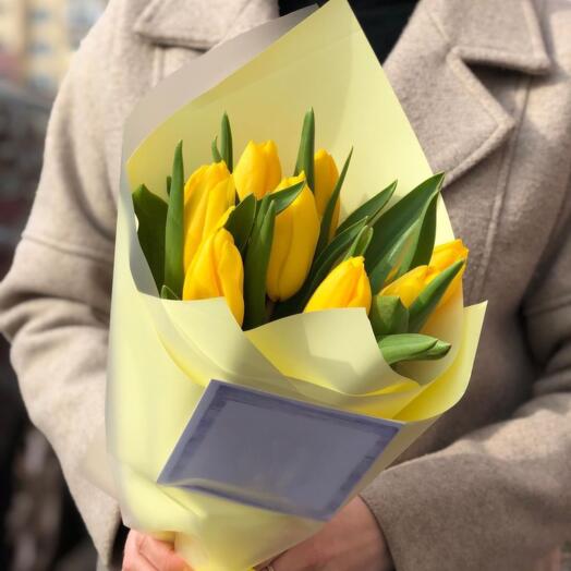 Букет Желтых Тюльпанов️💛💛💛💛