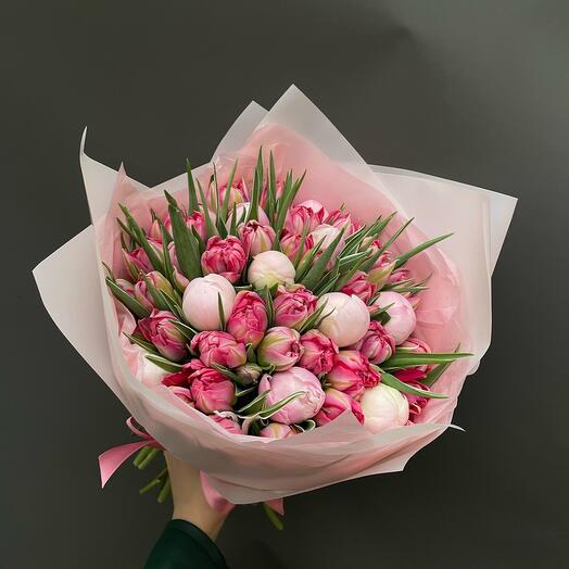Mix of Peonies and Tulips