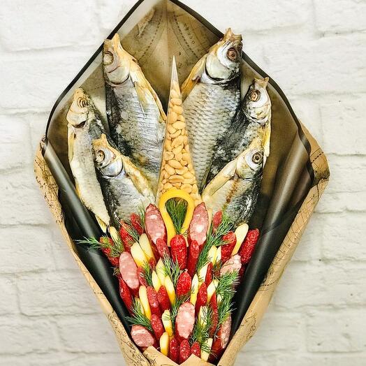 Ramo de salchichas con pescado