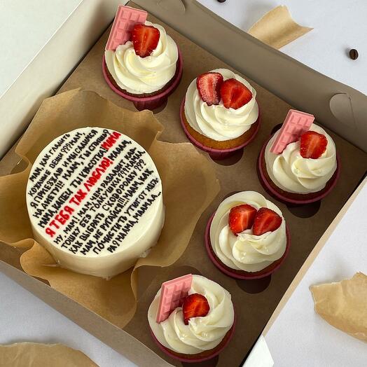 Conjunto de Bento y cupcakes