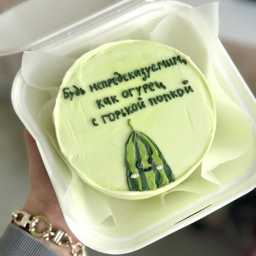 Бенто-торт с огурцом
