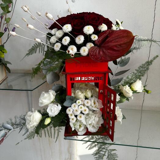 Цветы в коробке