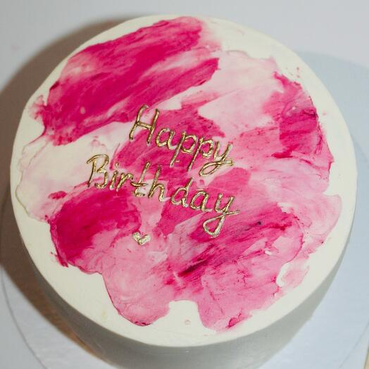 Бенто-средний "Happy birthday"розовый