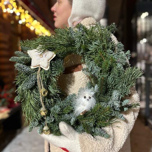 Венок рожденственский «Сова»