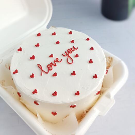 Бенто-торт LOVE YOU, люблю тебя, любимой, любимому, мужу, жене