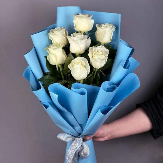 Букет премиальных роз Мондиаль 70 см (7 шт)