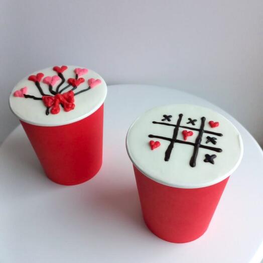 Торт в стакане - 540 г (торт в стакане) 2 шт/ Cake to go на день влюбленных