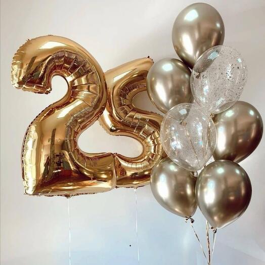 Золото цифры и фонтан