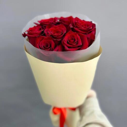 Ramo de 7 rosas rojas