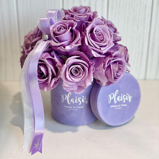 Infinity Dome Lilac Preserved Rose Dome