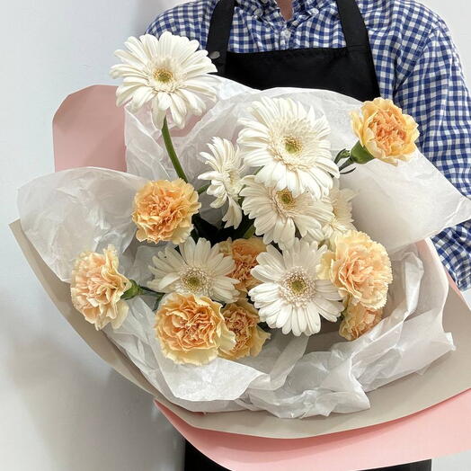 Carnations and gerberas