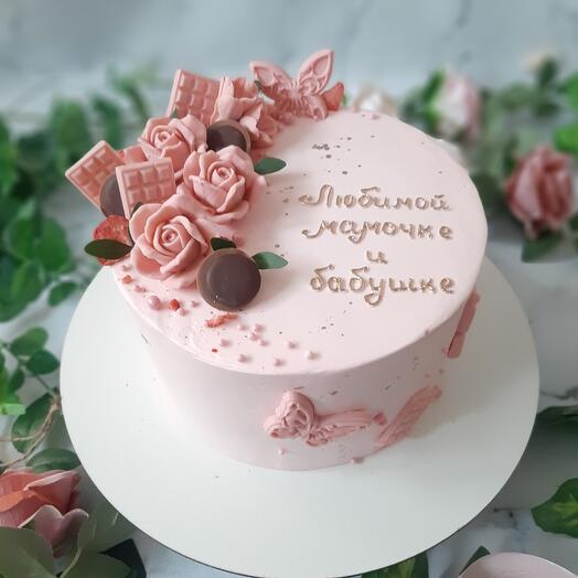 Торт на день рождения, торт для бабушки, торт для мамы