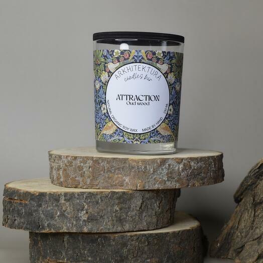 Свеча ароматическая ATTRACTION Oud wood