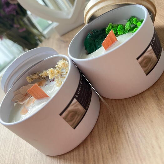 Conjunto com 2 velas de soja