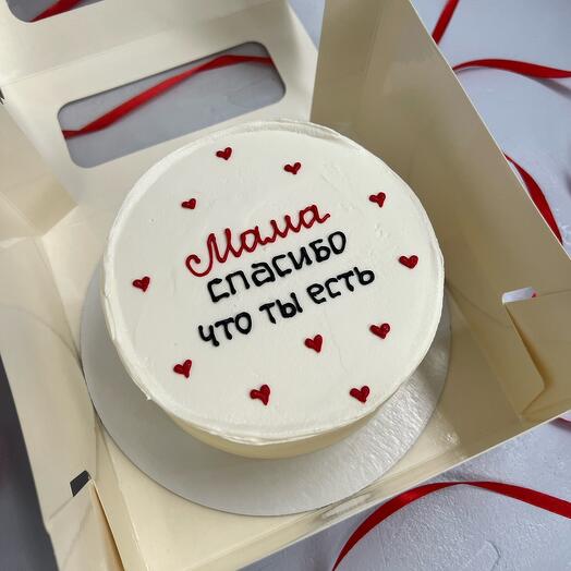 Бенто торт для мамы «Спасибо»