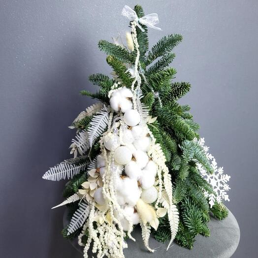 Елочка Белоснежка , елка из нобилиса